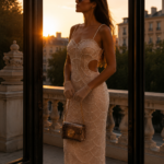 Vestido midi con perlas de fiesta | Stylicious (22)