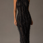 Vestido negro elegante de cuello alto | Stylicious (3)