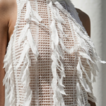 Vestido blanco elegante de cuello alto | Stylicious (6)