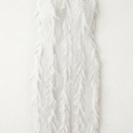 Vestido blanco elegante de cuello alto | Stylicious (5)