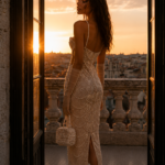 Vestido midi con perlas de fiesta | Stylicious (16)