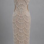Vestido midi con perlas de fiesta | Stylicious (6)