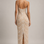 Vestido midi con perlas de fiesta | Stylicious (4)