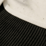 Vestido negro y blanco de punto | Stylicious (11)