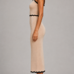 Conjunto top y falda blanco de punto | Stylicious (4)
