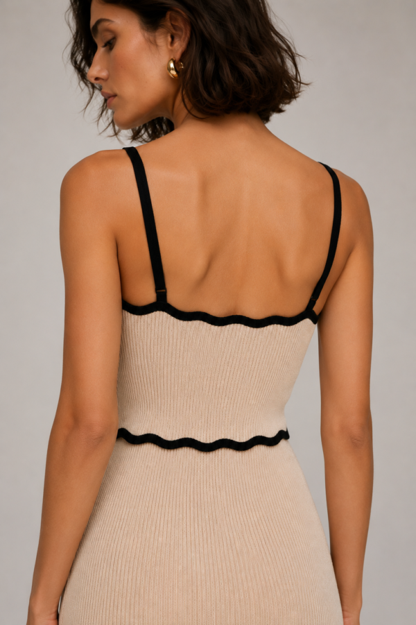 Conjunto top y falda blanco de punto | Stylicious (11)
