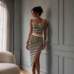Conjunto top y falda de rayas | Stylicious (14)