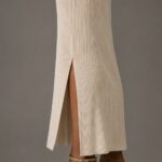 Vestido de punto beige y negro | Stylicious (9)