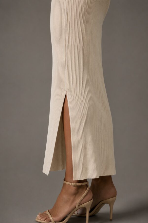 Vestido de punto beige y negro | Stylicious (9)