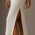Vestido blanco y negro de punto | Stylicious (16)