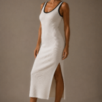 Vestido blanco y negro de punto | Stylicious (15)