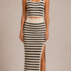 Conjunto top y falda de rayas | Stylicious (3)