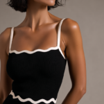 Conjunto top y falda negro de punto | Stylicious (11)