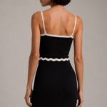 Conjunto top y falda negro de punto | Stylicious (9)