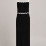 Conjunto top y falda negro de punto | Stylicious (16)