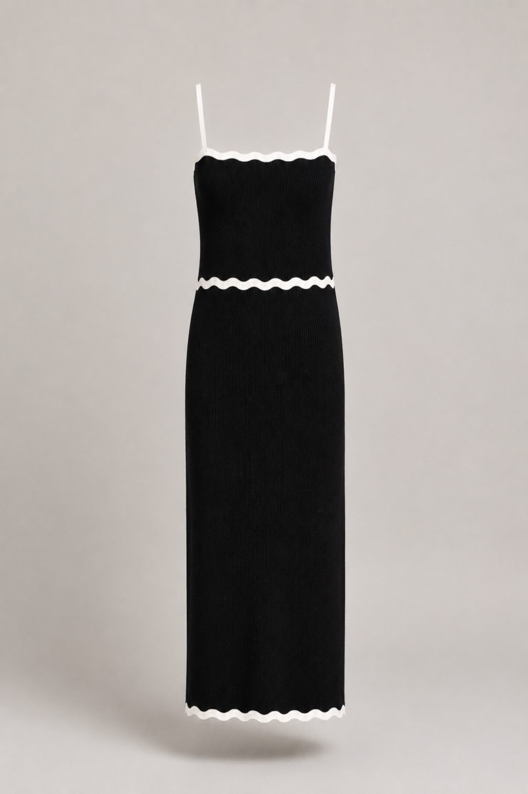 Conjunto top y falda negro de punto | Stylicious packshot.jpg