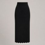 Conjunto top y falda negro de punto | Stylicious (20)