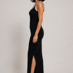 Vestido negro y blanco de punto | Stylicious (5)