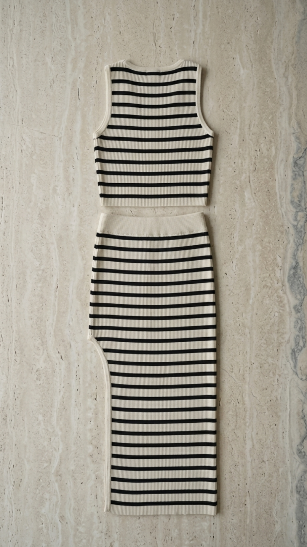 Conjunto top y falda de rayas | Stylicious (16)