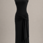 Vestido largo negro fluido | Stylicious (20)