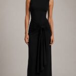 Vestido largo negro fluido | Stylicious (2)