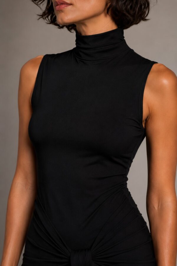 Vestido largo negro fluido | Stylicious (17)