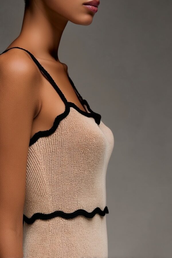 Conjunto top y falda blanco de punto | Stylicious (15)