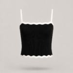 Conjunto top y falda negro de punto | Stylicious (19)