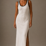 Vestido blanco y negro de punto | Stylicious (12)