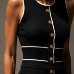 Conjunto top y falda negro elegante | Stylicious (5)