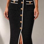 Conjunto top y falda negro elegante | Stylicious (16)