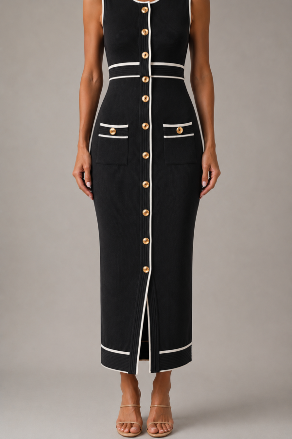 Conjunto top y falda negro elegante | Stylicious (14)