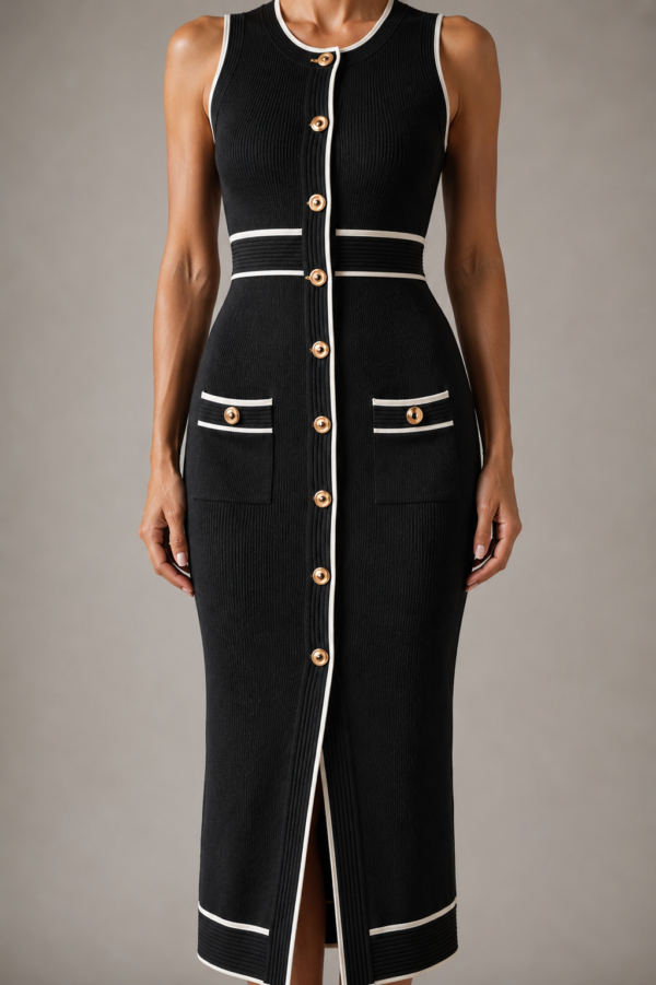 Conjunto top y falda negro elegante | Stylicious (13)