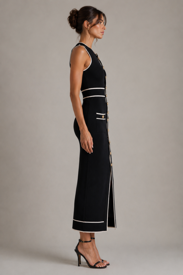 Conjunto top y falda negro elegante | Stylicious (12)