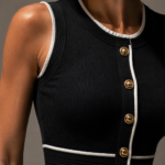 Conjunto top y falda negro elegante | Stylicious (7)