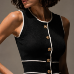 Conjunto top y falda negro elegante | Stylicious (9)