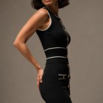 Conjunto top y falda negro elegante | Stylicious (6)