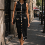 Conjunto top y falda negro elegante | Stylicious (2)
