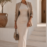 Vestido largo asimetrico elegante | Stylicious (6)