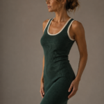 Vestido de punto verde elegante | Stylicious (2)