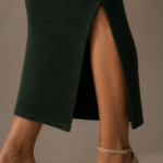 Vestido de punto verde elegante | Stylicious (10)