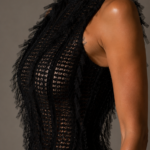 Vestido negro elegante de cuello alto | Stylicious (6)