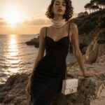 Vestido negro con brillo de fiesta | Stylicious (18)