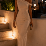 Vestido largo asimetrico elegante | Stylicious (9)