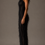 Vestido negro elegante de cuello alto | Stylicious (5)
