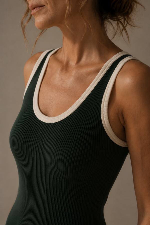 Vestido de punto verde elegante | Stylicious (8)