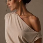 Vestido largo beige asimetrico | Stylicious (5)