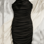 Vestido Fruncido Silhouette | Noir packshot.