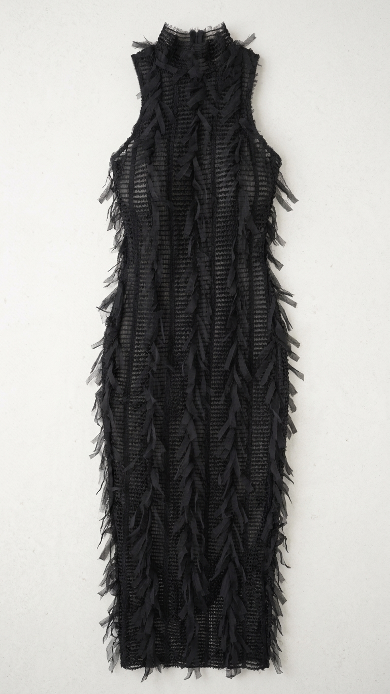 vestido sirocco negro packshot.